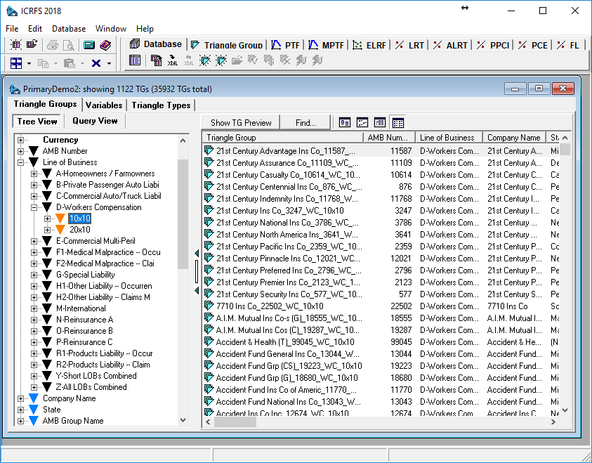 Navigation of triangle groups via tree view